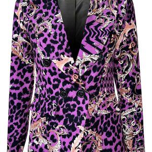 Detailed animal print Blazer
